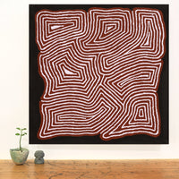 Aboriginal Artwork by Valerie Napanangka Marshall, Pikilyi Jukurrpa (Vaughan Springs Dreaming), 61x61cm