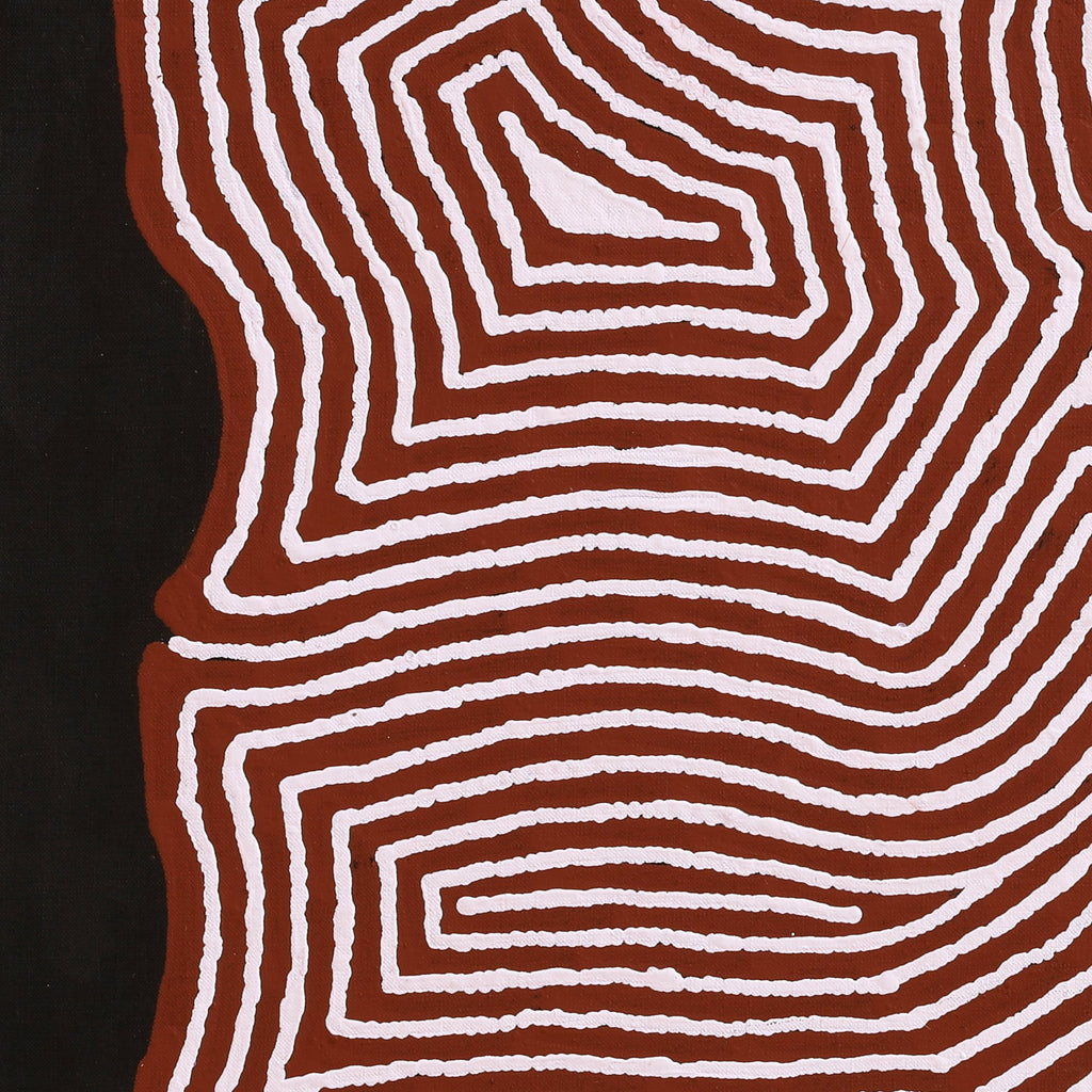 Aboriginal Art by Valerie Napanangka Marshall, Pikilyi Jukurrpa (Vaughan Springs Dreaming), 61x61cm - ART ARK®