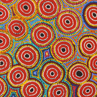 Aboriginal Artwork by Valerie Napanangka Marshall, Pikilyi Jukurrpa (Vaughan Springs Dreaming), 91x76cm