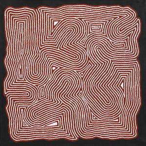 Aboriginal Art by Valerie Napanangka Marshall, Pikilyi Jukurrpa (Vaughan Springs Dreaming), 91x91cm - ART ARK®