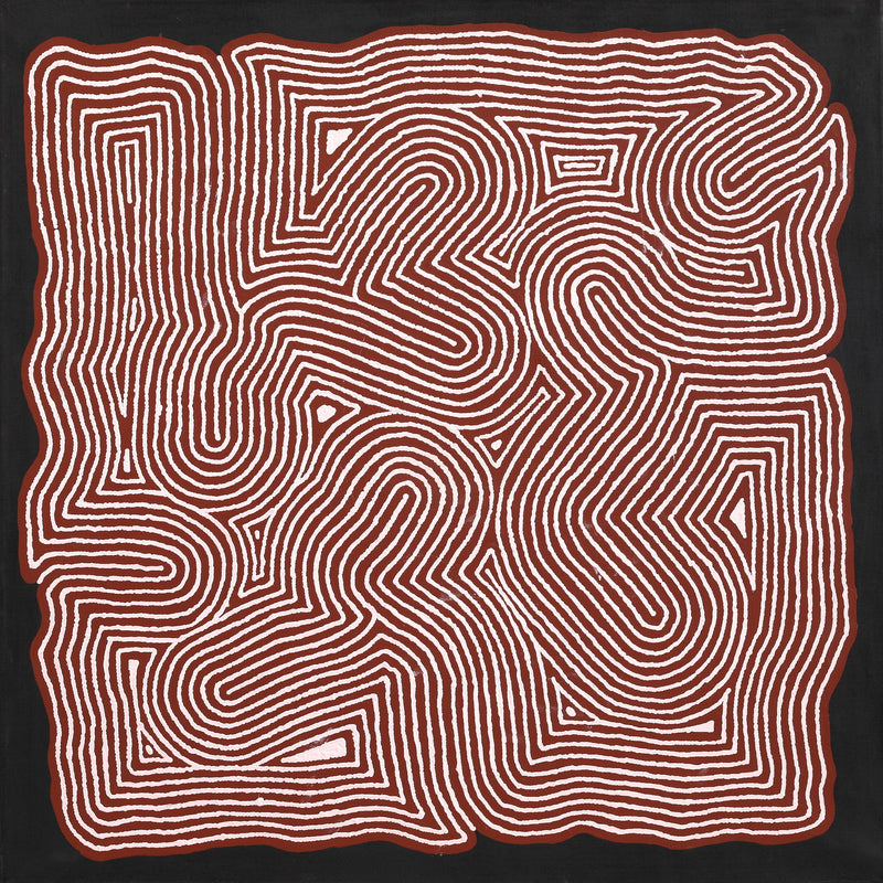Aboriginal Artwork by Valerie Napanangka Marshall, Pikilyi Jukurrpa (Vaughan Springs Dreaming), 91x91cm