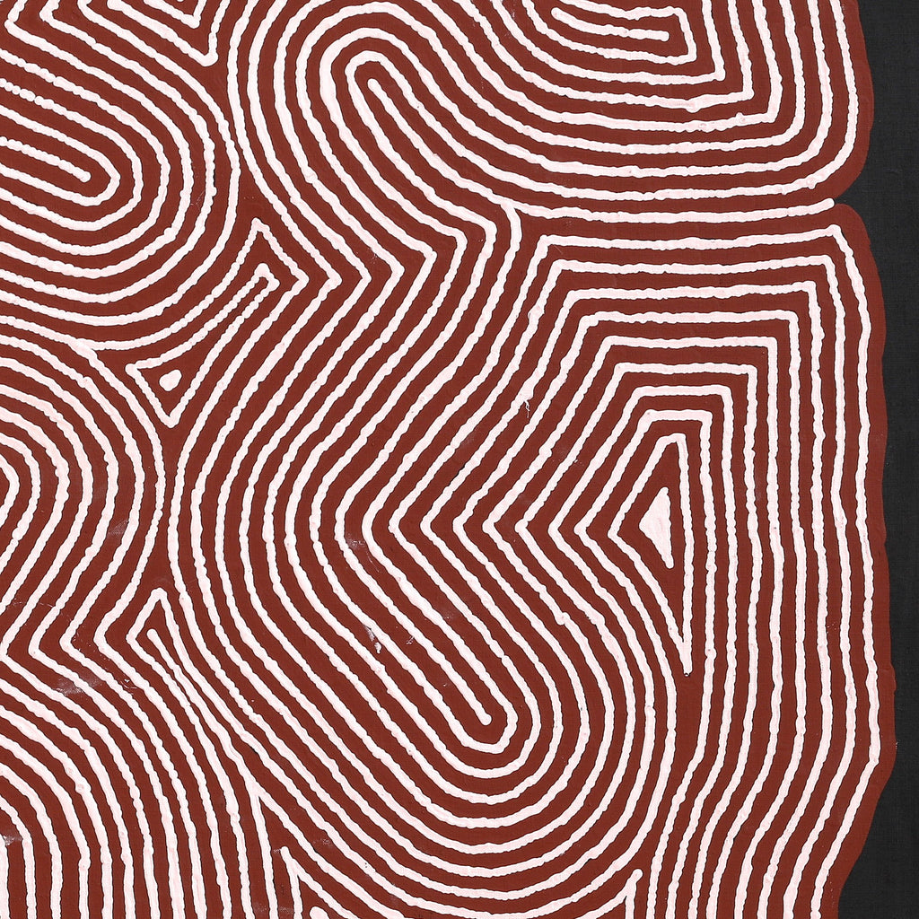 Aboriginal Art by Valerie Napanangka Marshall, Pikilyi Jukurrpa (Vaughan Springs Dreaming), 91x91cm - ART ARK®