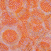 Aboriginal Artwork by Vanessa Nampijinpa Brown, Pamapardu Jukurrpa (Flying Ant Dreaming) - Warntungurru, 91x46cm
