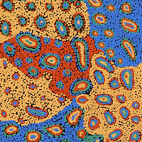 Aboriginal Artwork by Virginia Napaljarri Sims, Mina Mina Jukurrpa (Mina Mina Dreaming) - Ngalyipi, 152x30cm
