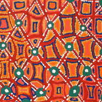 Aboriginal Artwork by Virginia Napaljarri Sims, Mina Mina Jukurrpa (Mina Mina Dreaming) - Ngalyipi, 61x46cm
