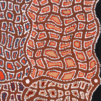 Aboriginal Artwork by Virginia Napaljarri Sims, Mina Mina Jukurrpa (Mina Mina Dreaming) - Ngalyipi, 91x61cm