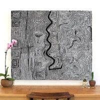 Aboriginal Artwork by Walter Jangala Brown, Tingari Cycle, 107x91cm