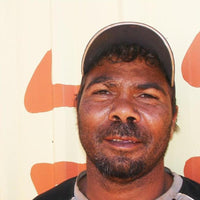 Aboriginal Artwork by Walter Jangala Brown, Tingari Cycle, 107x91cm