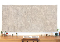 Aboriginal Artwork by Walter Jangala Brown, Tingari Cycle, 183x91cm