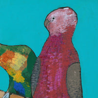 Aboriginal Artwork by Wilma Napangardi Poulson, Birds that live around Yuendumu, 76x61cm