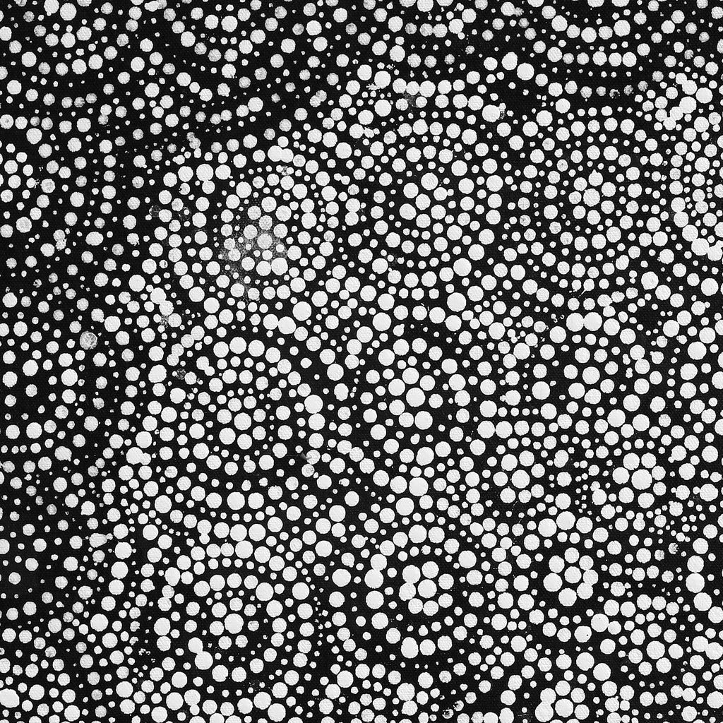 Aboriginal Artwork by Wilma Napangardi Poulson, Pikilyi Jukurrpa (Vaughan Springs Dreaming), 46x46cm
