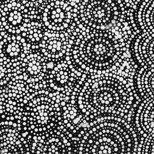 Aboriginal Art by Wilma Napangardi Poulson, Pikilyi Jukurrpa (Vaughan Springs Dreaming), 46x46cm - ART ARK®