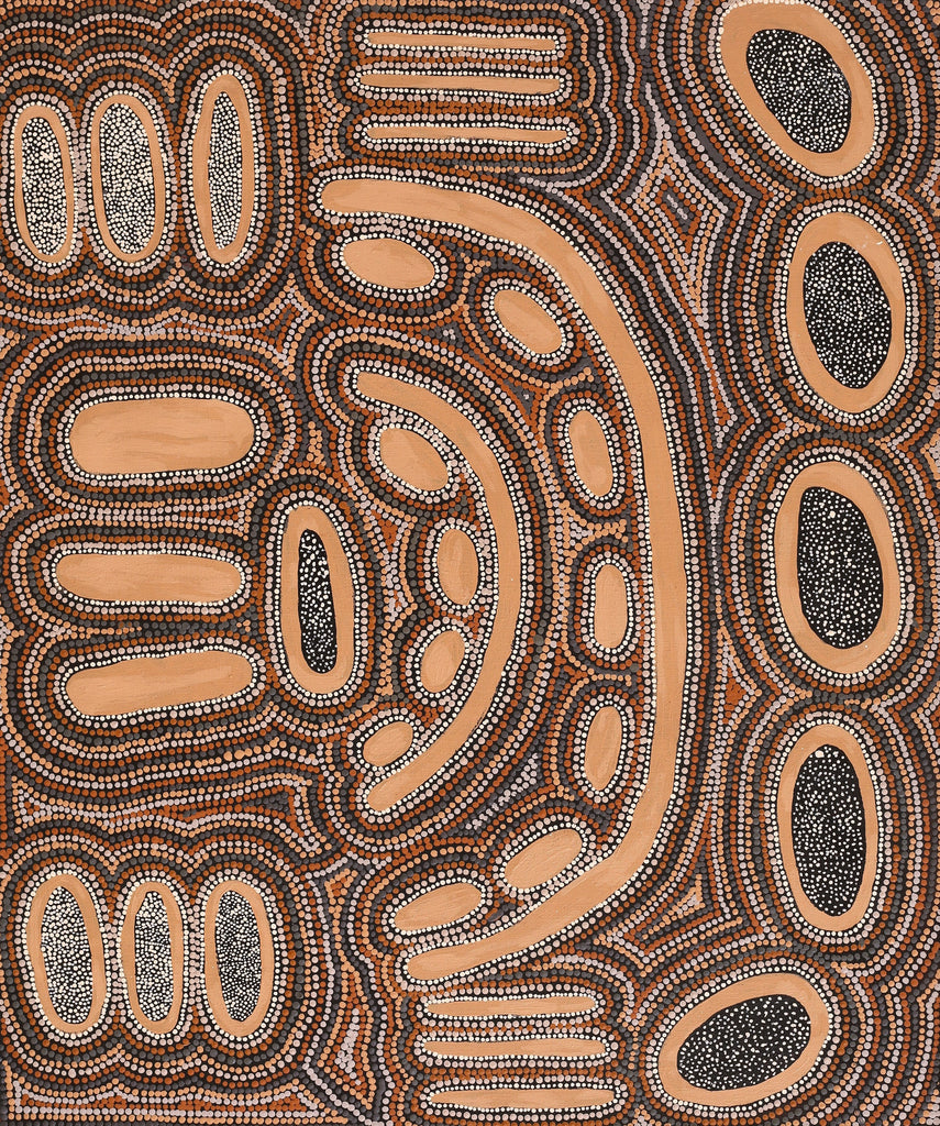 Aboriginal Art by Zarissa Napangardi Michaels, Lappi Lappi Jukurrpa, 91x76cm - ART ARK®