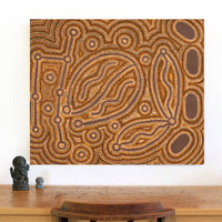 Aboriginal Artwork by Zarissa Napangardi Michaels, Lappi Lappi Jukurrpa, 91x76cm