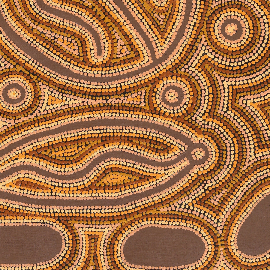 Aboriginal Artwork by Zarissa Napangardi Michaels, Lappi Lappi Jukurrpa, 91x76cm