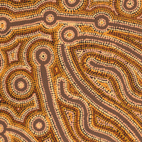 Aboriginal Artwork by Zarissa Napangardi Michaels, Lappi Lappi Jukurrpa, 91x76cm