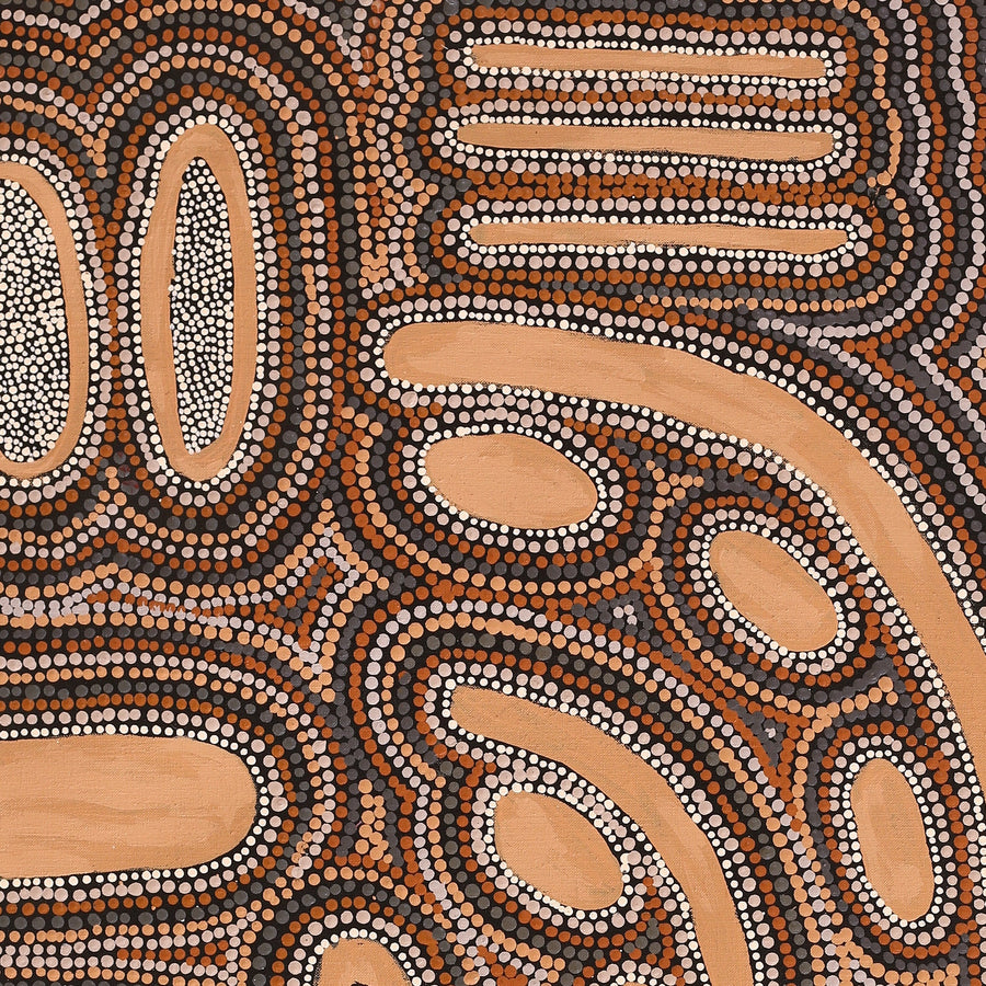 Aboriginal Artwork by Zarissa Napangardi Michaels, Lappi Lappi Jukurrpa, 91x76cm