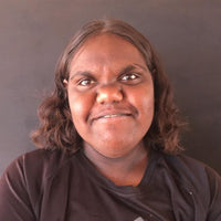 Aboriginal Artwork by Zarissa Napangardi Michaels, Lappi Lappi Jukurrpa, 91x76cm