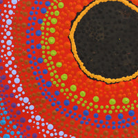 Aboriginal Artwork by Lisa Napanangka Marshall, Ngapa Jukurrpa (Water Dreaming) - Pirlinyarnu, 30x30cm