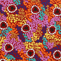 Aboriginal Artwork by Veronica Napangardi Williams, Ngapa Jukurrpa (Water Dreaming) - Pirlinyarnu, 30x30cm