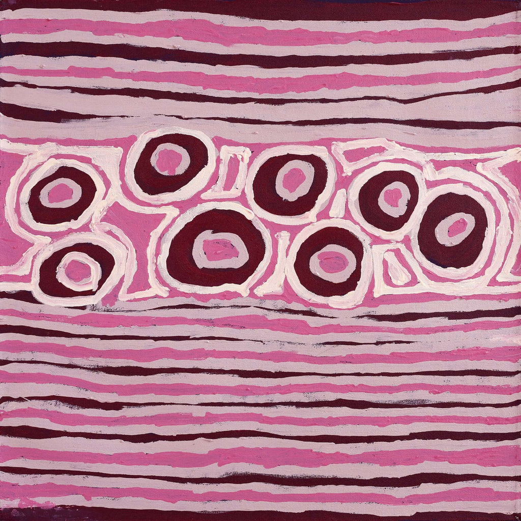 Aboriginal Artwork by Alice Nampitjinpa Dixon, Tali Tali - Sandhills, 60x60cm - ART ARK®