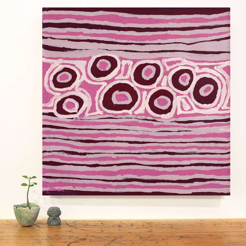 Aboriginal Artwork by Alice Nampitjinpa Dixon, Tali Tali - Sandhills, 60x60cm
