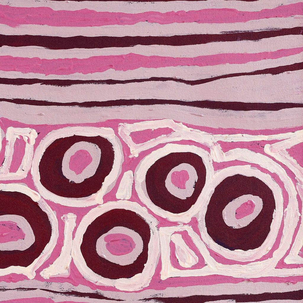 Aboriginal Artwork by Alice Nampitjinpa Dixon, Tali Tali - Sandhills, 60x60cm