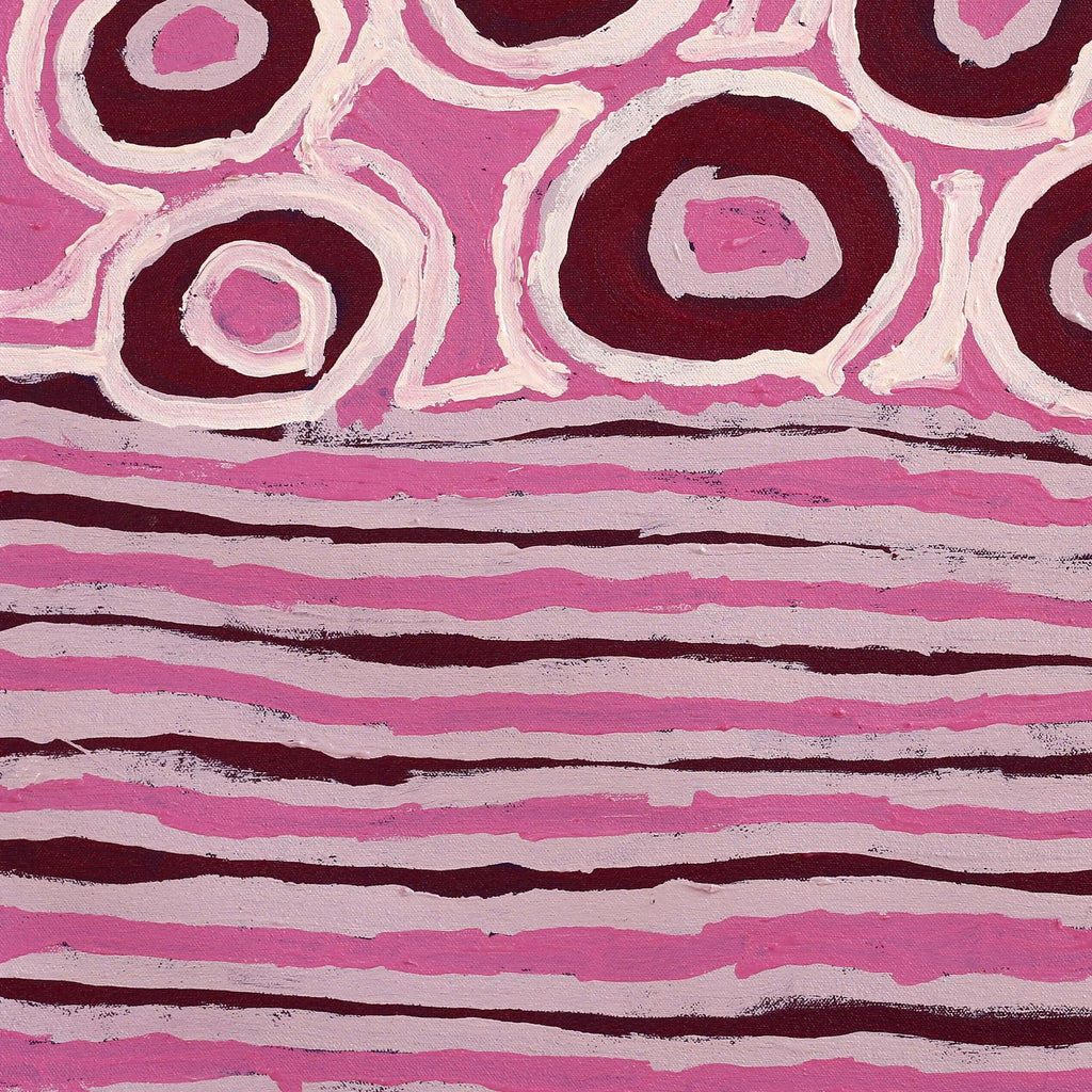 Aboriginal Artwork by Alice Nampitjinpa Dixon, Tali Tali - Sandhills, 60x60cm