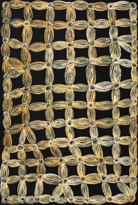 Aboriginal Artwork by Alison Watson, Kapi Tjurkurpa Kumanara Bore, 91x61cm