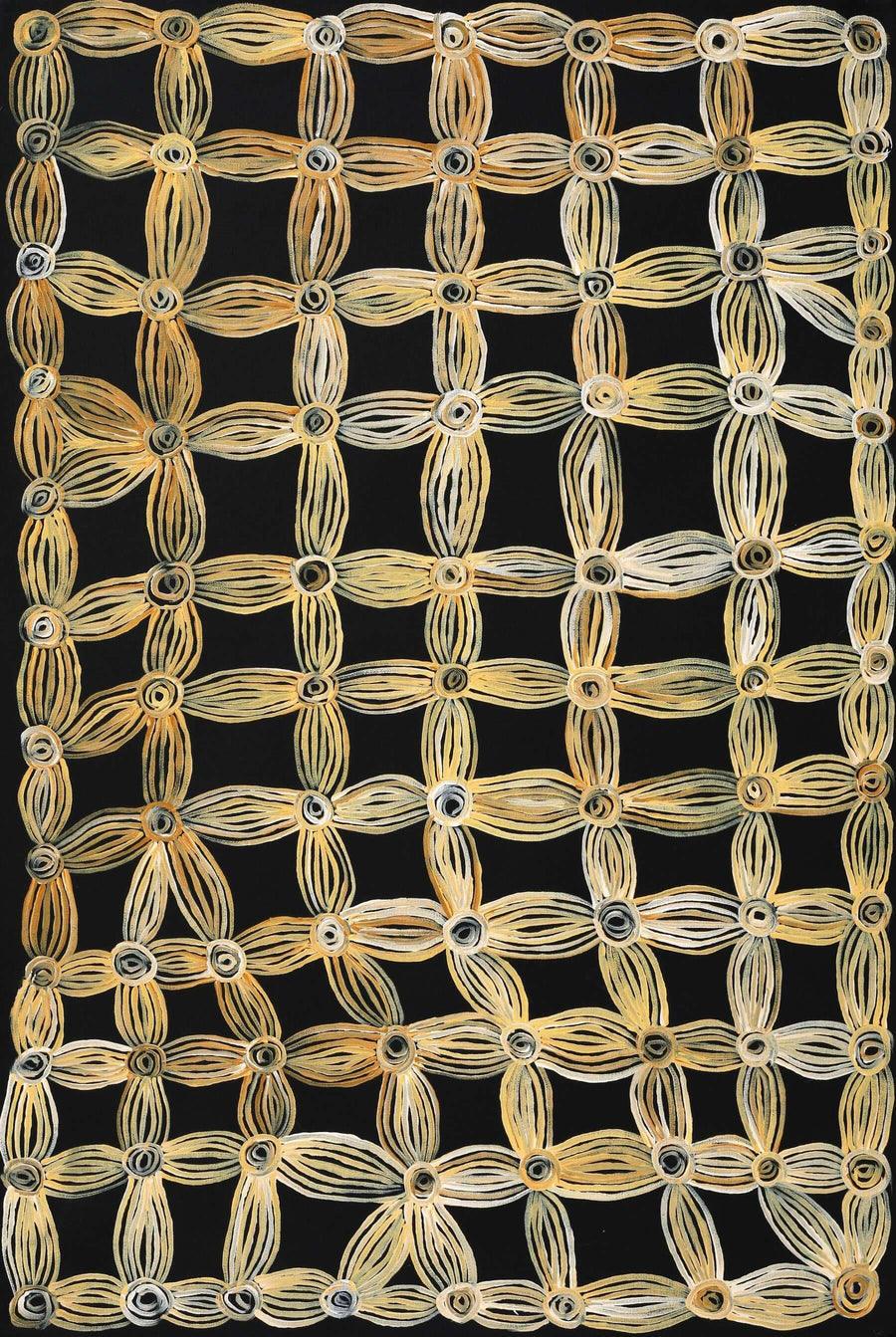 Aboriginal Artwork by Alison Watson, Kapi Tjurkurpa Kumanara Bore, 91x61cm