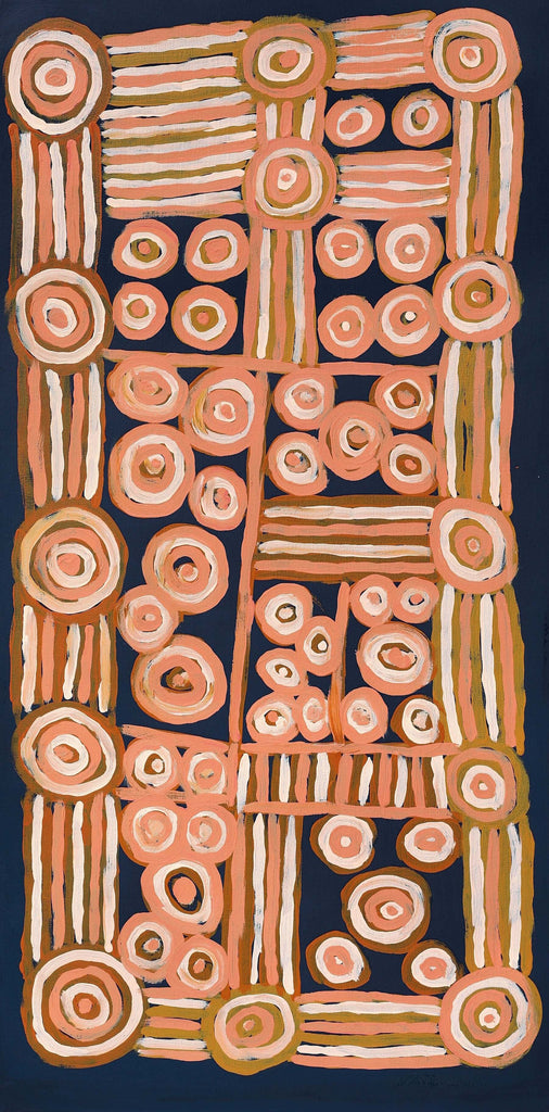 Aboriginal Artwork by Alison Watson, Walka Wiru Ngura Wiru, 91x45cm