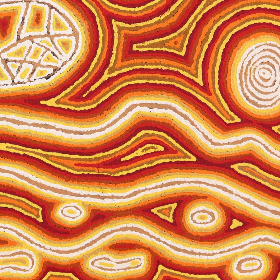 Aboriginal Artwork by Amanda Nakamarra Curtis, Lappi Lappi Dreaming, 76x76cm