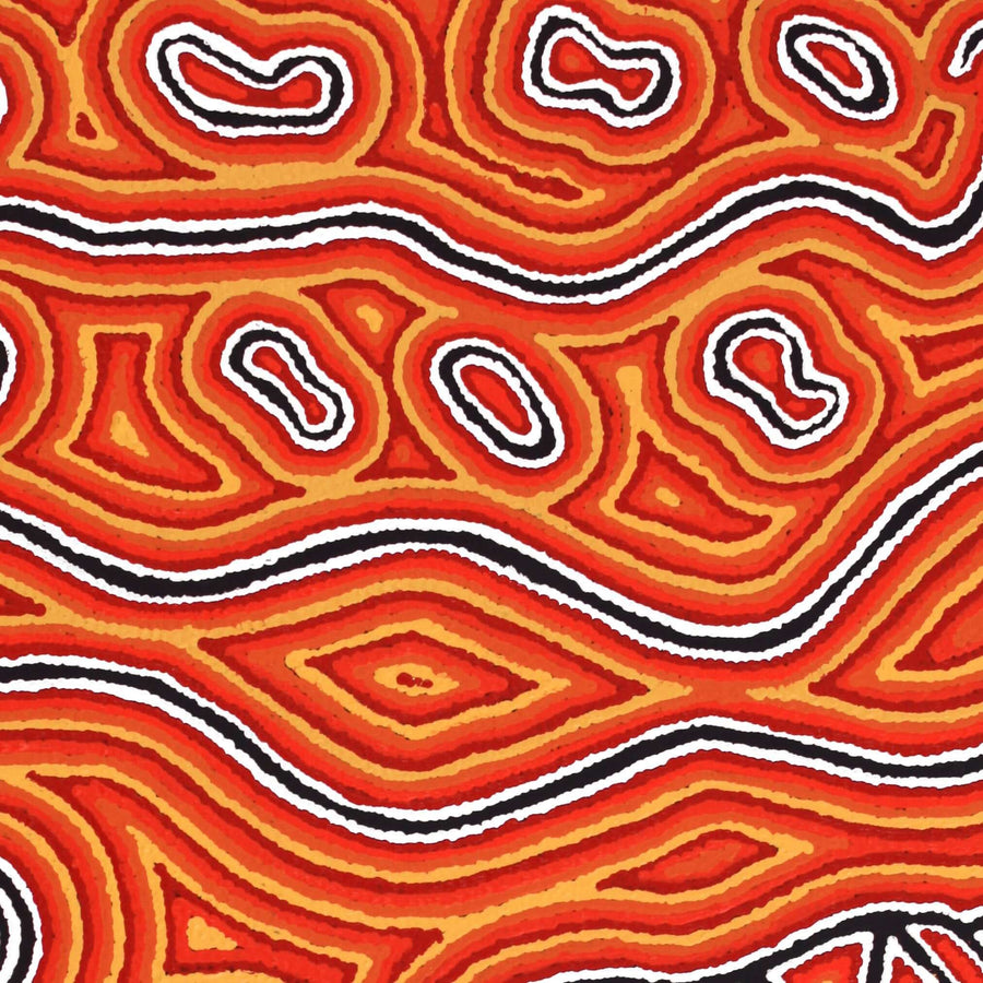 Aboriginal Artwork by Amanda Nakamarra Curtis, Lappi Lappi Dreaming, 91x61cm