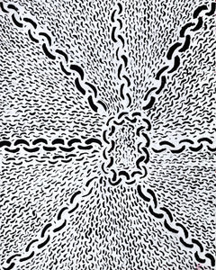 Aboriginal Artwork by Andrea Nungarrayi Wilson, Lukarrara Jukurrpa, 76x61cm - ART ARK®