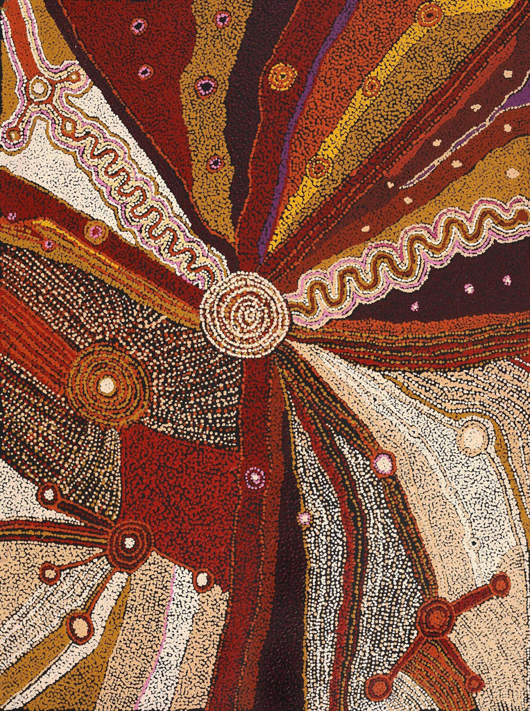 Aboriginal Artwork by Angela Watson, Malara, 122x91cm