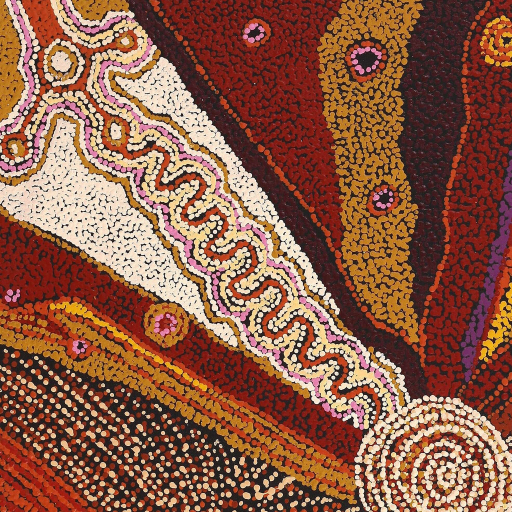 Aboriginal Artwork by Angela Watson, Malara, 122x91cm