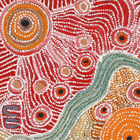 Aboriginal Artwork by Angela Watson, Minyma Kutjara, 91x91cm
