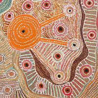 Aboriginal Artwork by Angela Watson, Minyma Kutjara, 91x91cm