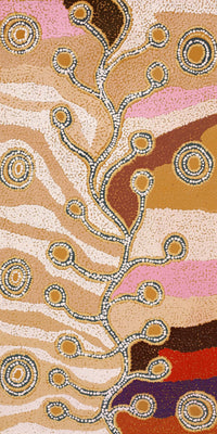 Aboriginal Artwork by Angela Watson, Minyma Tjukurpa, 81x41cm