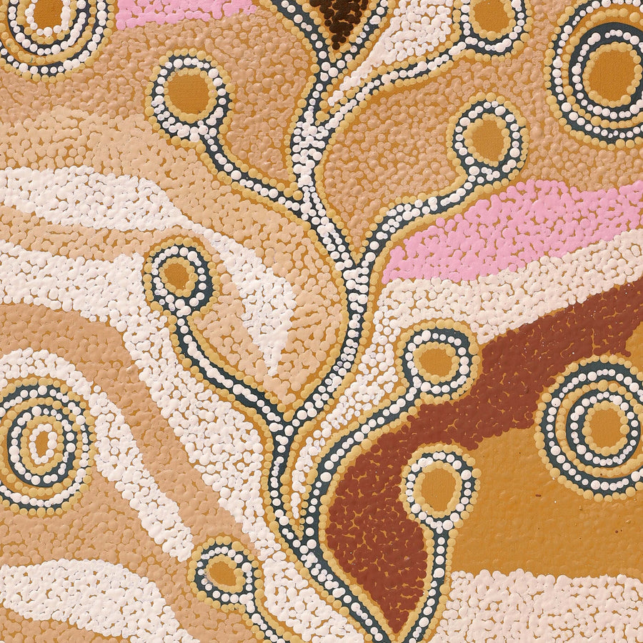 Aboriginal Artwork by Angela Watson, Minyma Tjukurpa, 81x41cm