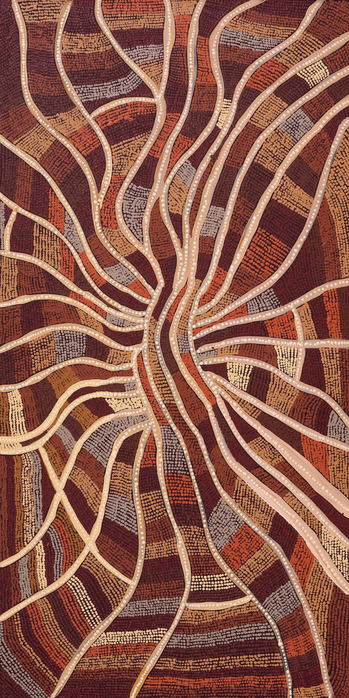 Aboriginal Artwork by Angela Watson, Walka Wiru Ngura Wiru, 122x61cm