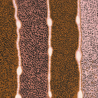 Aboriginal Artwork by Angkaliya Nelson, Kungkarangkalpa (Seven Sisters Story), 122x61cm