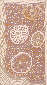 Aboriginal Artwork by Angkaliya Nelson, Kungkarangkalpa (Seven Sisters Story), 91x51cm