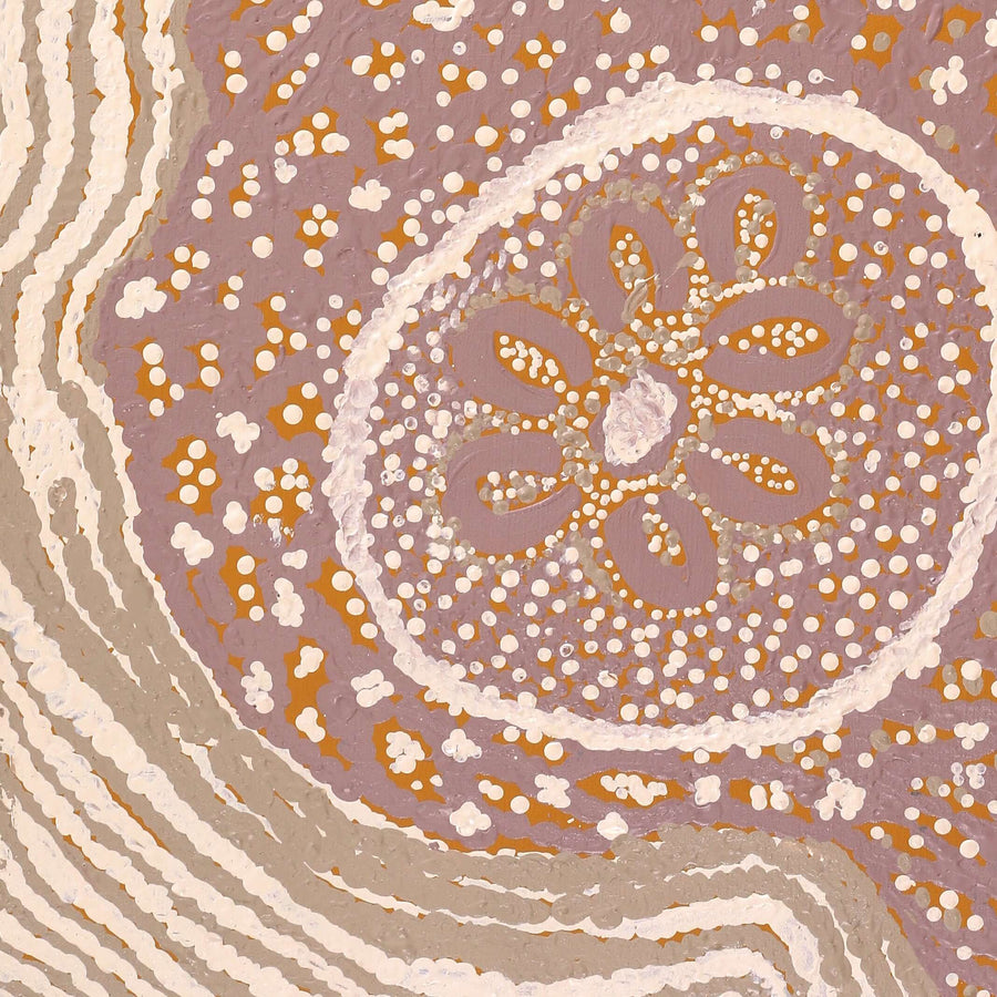 Aboriginal Artwork by Angkaliya Nelson, Kungkarangkalpa (Seven Sisters Story), 91x51cm