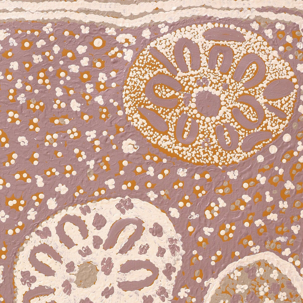 Aboriginal Artwork by Angkaliya Nelson, Kungkarangkalpa (Seven Sisters Story), 91x51cm