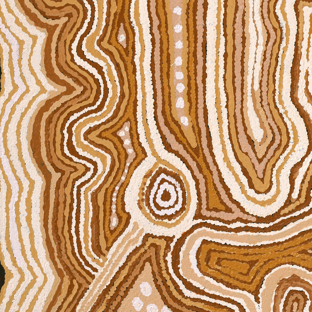 Aboriginal Artwork by Angkaliya Nelson, Kungkarangkalpa (Seven Sisters Story), 91x61cm