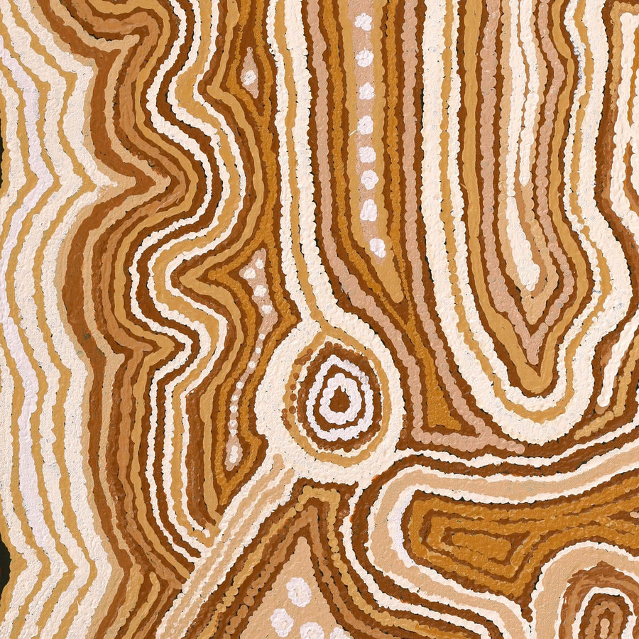 Aboriginal Artwork by Angkaliya Nelson, Kungkarangkalpa (Seven Sisters Story), 91x61cm