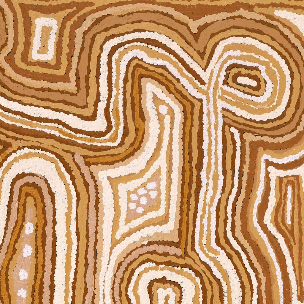 Aboriginal Artwork by Angkaliya Nelson, Kungkarangkalpa (Seven Sisters Story), 91x61cm