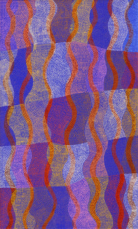 Aboriginal Artwork by Ann Lane Nee Dixon, Pirrnpirrnga - Desert Bore, 153x92cm