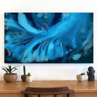 Aboriginal Artwork by Athena Nangala Granites, Napaljarri-warnu Jukurrpa (Seven Sisters Dreaming), 107x61cm